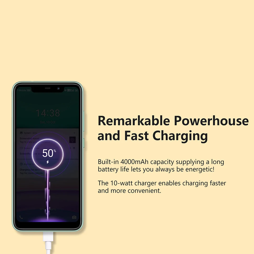 Ceny OUKITEL C22 4GB 128GB 5.86 ''Smartphone 4000mAh Android 10 Bluetooth 5.0 13MP Tylna Kamera MediaTek MT6761 Czterordzeniowy Telefon Komórkowy