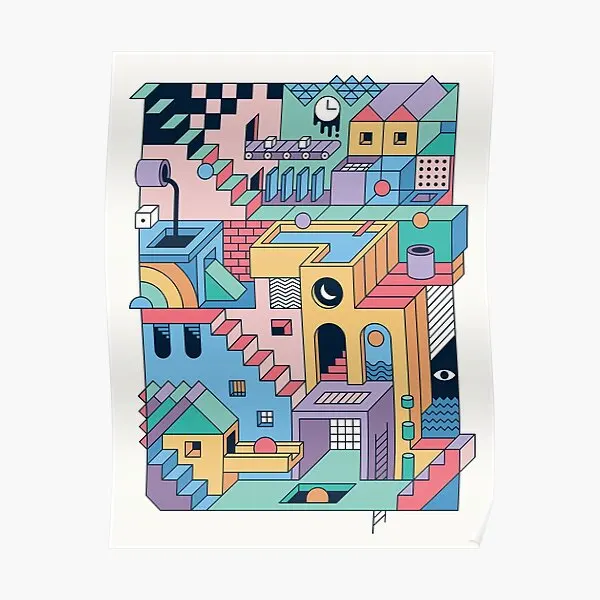 

Постер 80 Is Escher, современный декор, винтажная роспись, украшение для дома, комната, живопись, искусство, картина, смешная настенная печать, без рамки