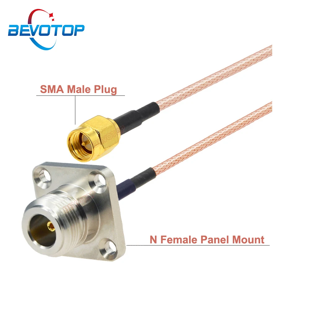 

Кабель BEVOTOP, 10 см-20 м, с 4 разъемами SMA (Male) и RG316, 50 ом, RF, коаксиальный, Удлинительный, 4G LTE