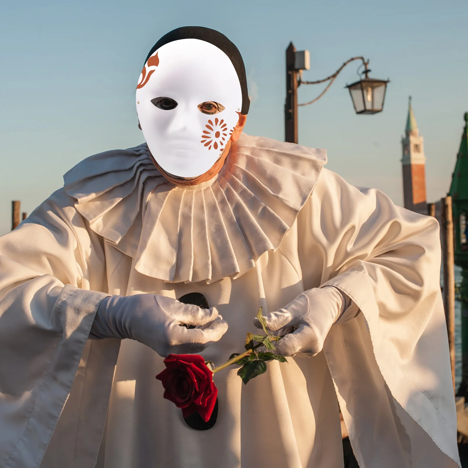 

10 шт., картонные маски для мужчин