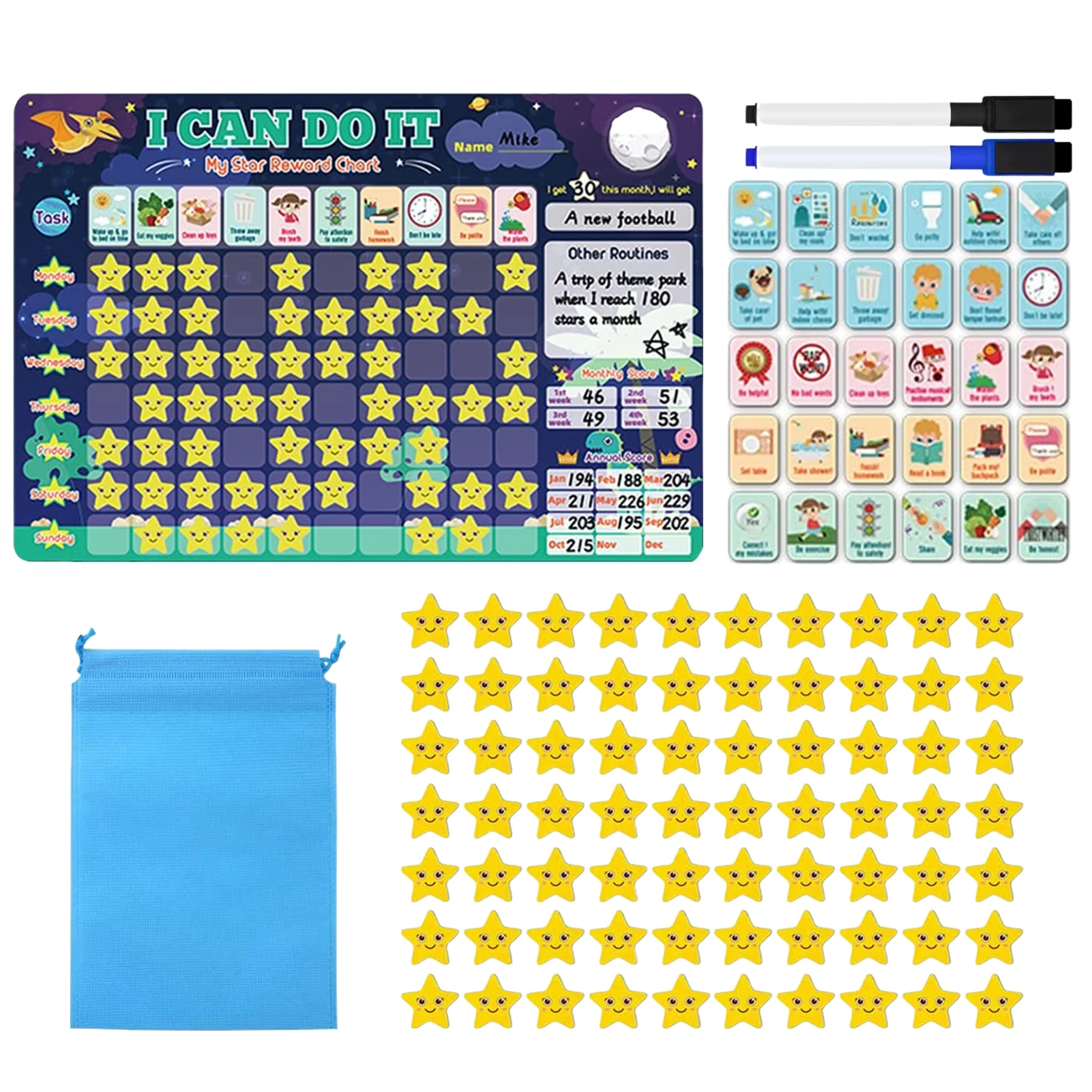 

Magnetic Reward Chart Responsibility Magnetic Chart Board Reward Good Behaviour For Toddlers & Responsibility For Teens Routine