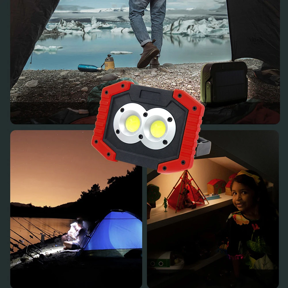 

COB Power Bank Lamp Multifunctional with Handle Portable Lantern Dimmable Camping Lantern Waterproof Cover for Outdoor Equipment