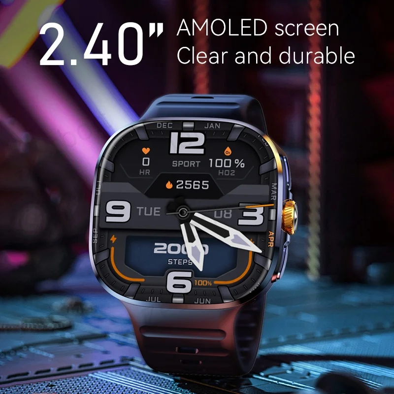 Фото Смарт-часы M99 с поддержкой 5G, 2,4-дюймовым AMOLED-экраном и Android, 190 функций °   Поворотная камера, слот для SIM-карты, Wi-Fi №4
