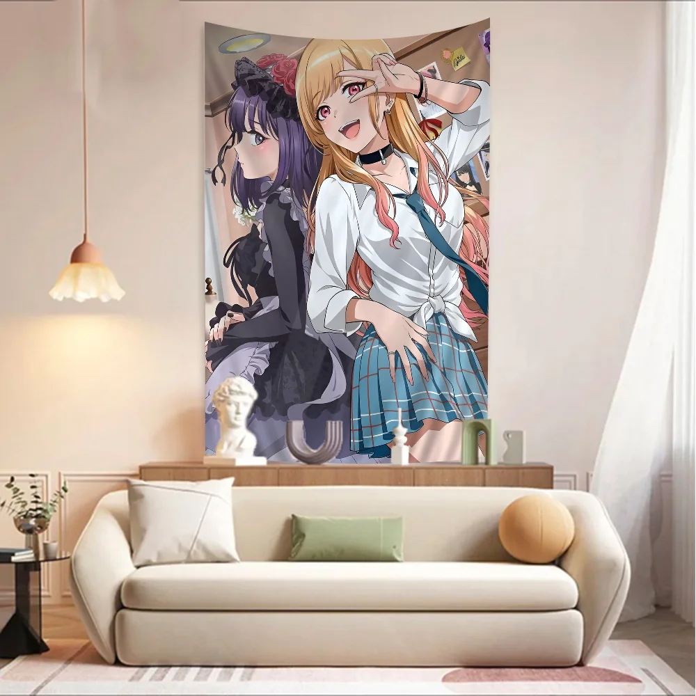 My Dress-Up Darling Anime Tapestry Hanging Tarot Hippie Wall Rugs Dorm Home Decor