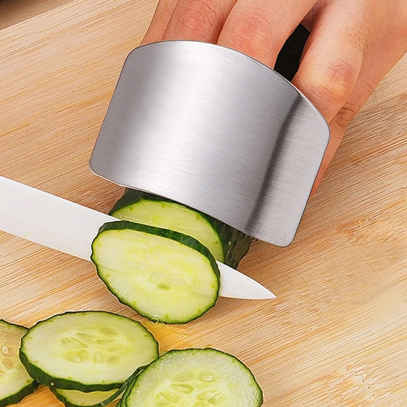 

1PCS Finger Guard Protect Finger Hand Cut Hand Protector Knife Cut Finger Protection Tool Stainless Steel Kitchen Tool Gadgets