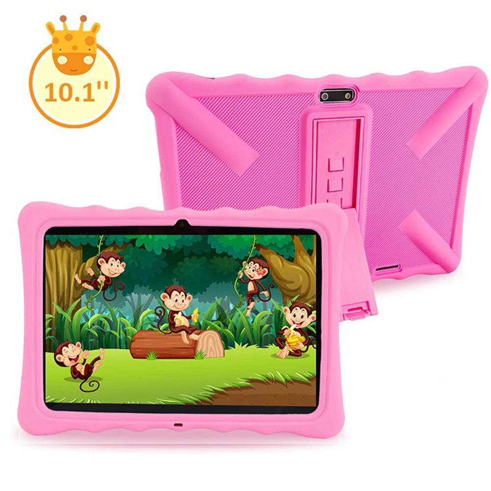 

Детский планшет с сенсорной панелью и защитным рукавом, совместим с Bluetooth 4,2