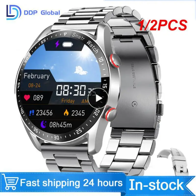 

1/2PCS Call Smart Watch Men Health Heart Rate Blood Pressure Fitness Sports Watches Man Sports Waterproof Smartwatch