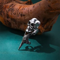 vintage snake skull rings for woman and man retro punk anillos aesthetic wolf cobra gothique party jewelry accessories
