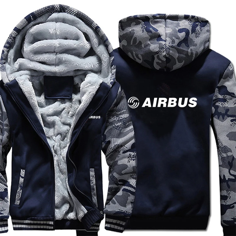 

2023 New Hot Airbus Hoodies Fashion Jacket Winter Men Thick Airbus Sweatshirts Man Coat