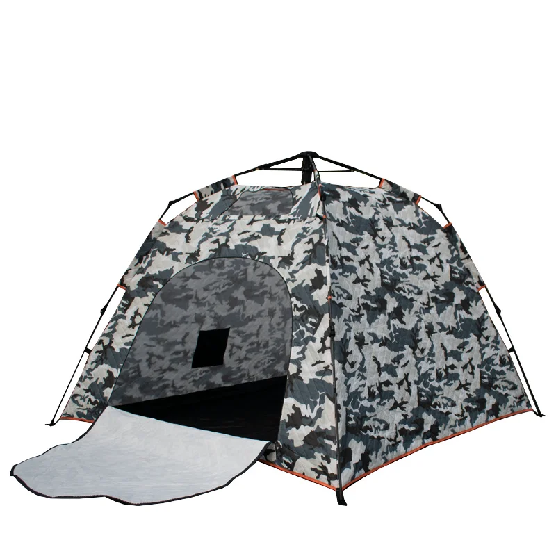 

Палатка с одним касанием, тент с экраном, Уличное оборудование для путешественника, палатка для кемпинга, толстая Складная портативная полн...