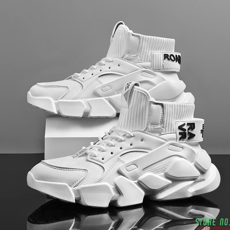 

Basketball Shoes Men Design Thick Soles Jogging Fitness Breathable Outdoor Sport Shoes Men Sneakers Size 12 Height Increasing