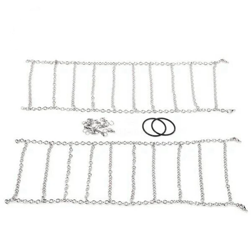 

8 шт. металлическая 120 мм 1,9 дюймовая цепь для шин 1/10 RC Rock Crawler Traxxas TRX-4 TRX4 Axial SCX10 90046