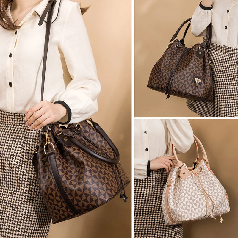 

Luxury New Large Capacity Bucket Bag Women's Handbag Women's Bag Single Shoulder Messenger Bag Handbag Women Designer