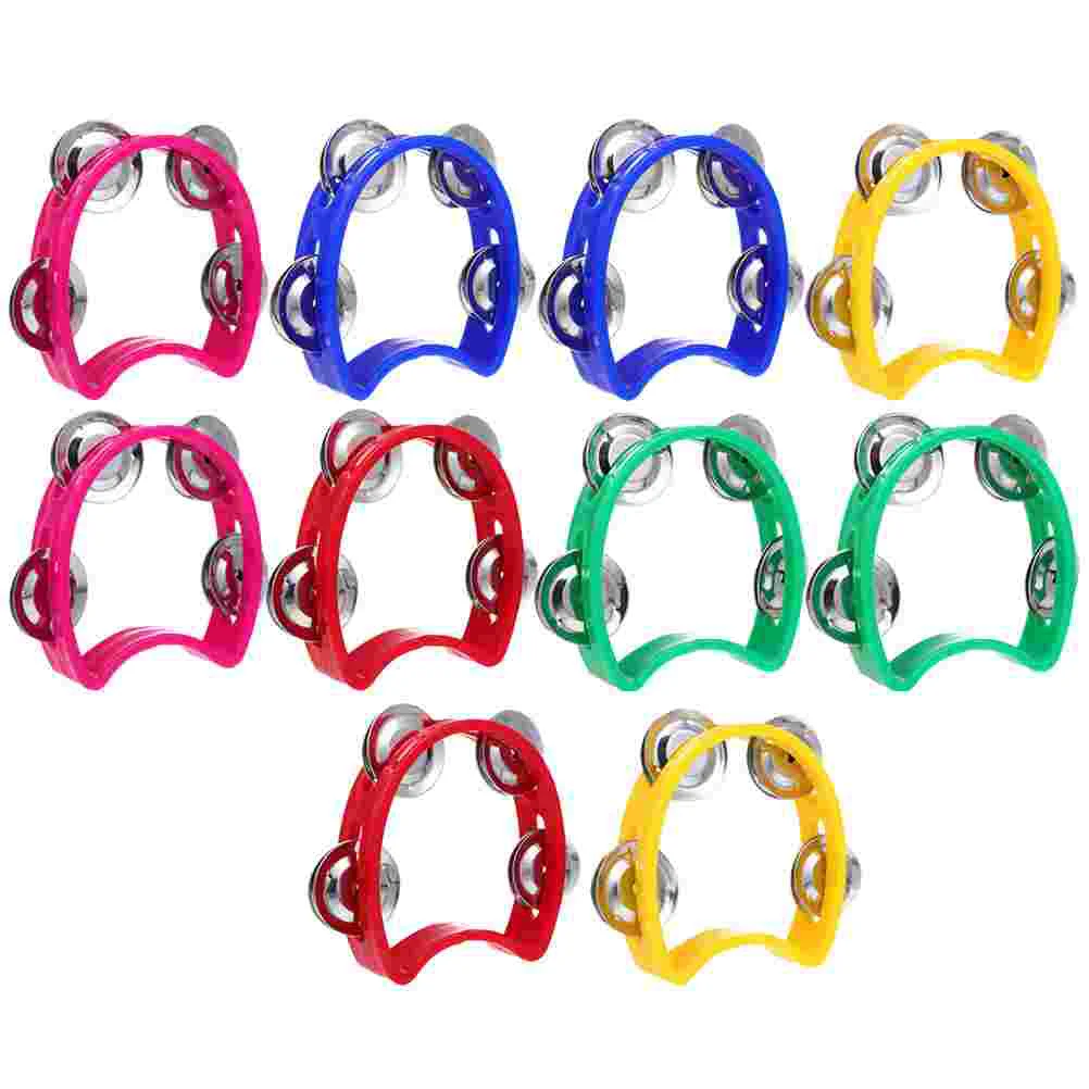 10 шт. нарисованный вручную двухрядный колокольчик детские музыкальные