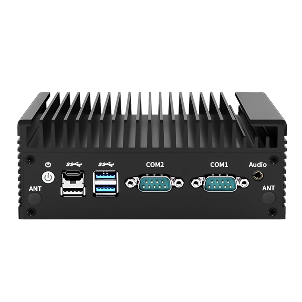 Фото Промышленный мини-ПК Topton 2x2.5G Nics Intel N150 N100 безвентиляторный, 2*COM, NVMe, DDR4, 2*HD, 1*DP, Type-C, с функцией фаервола №2