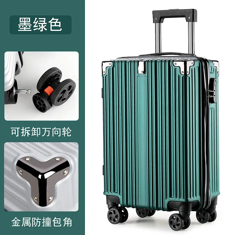 Travel Spinner Luggage Men Code Lock Cartoon Aluminum Frame Rolling Suitcase Woman Fashion Trolley Case Business Boarding Box
