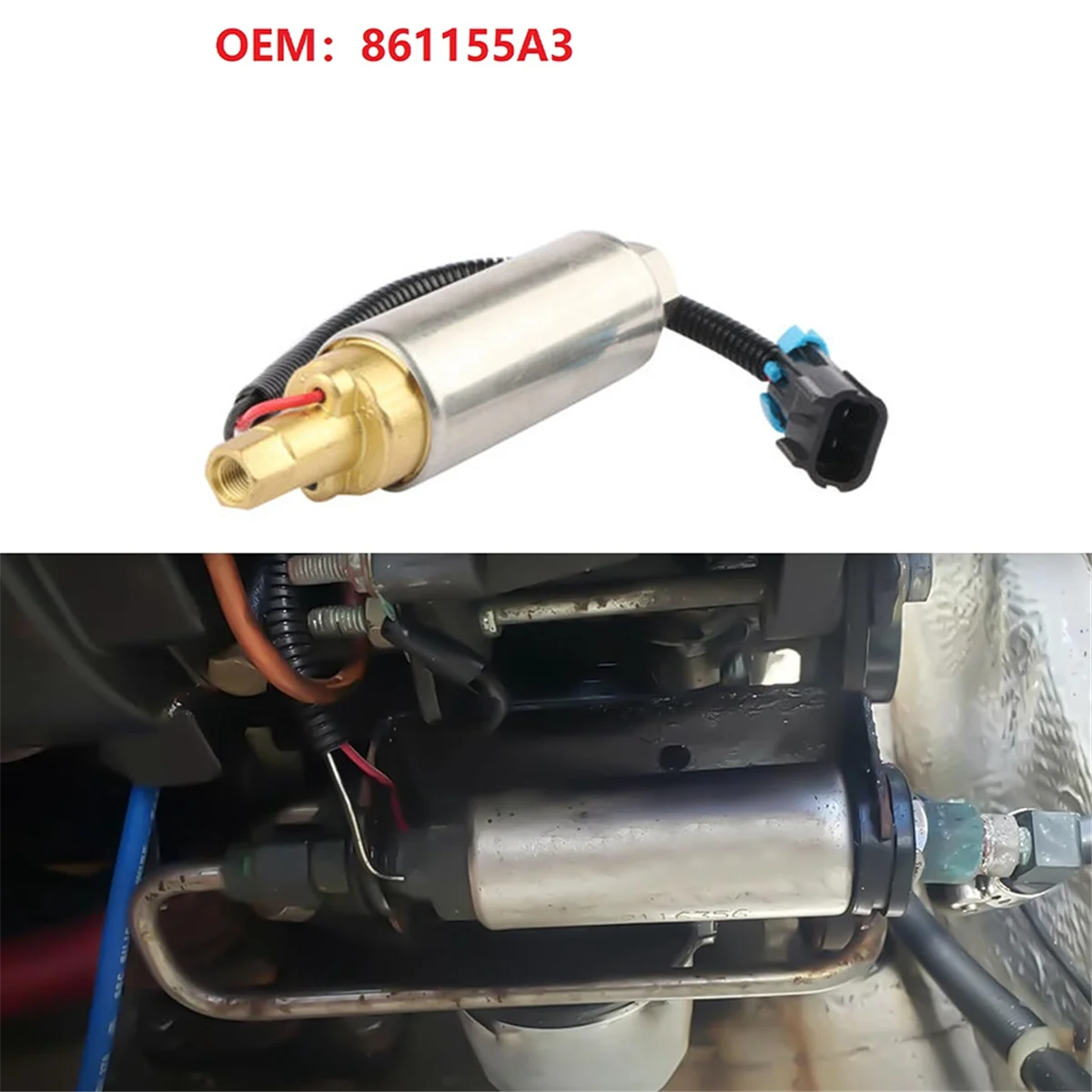 861155 Топливный насос A3 новый электрический для MERCURY Mercruiser Boat V6 V8 Carb 4 3 5 0 7