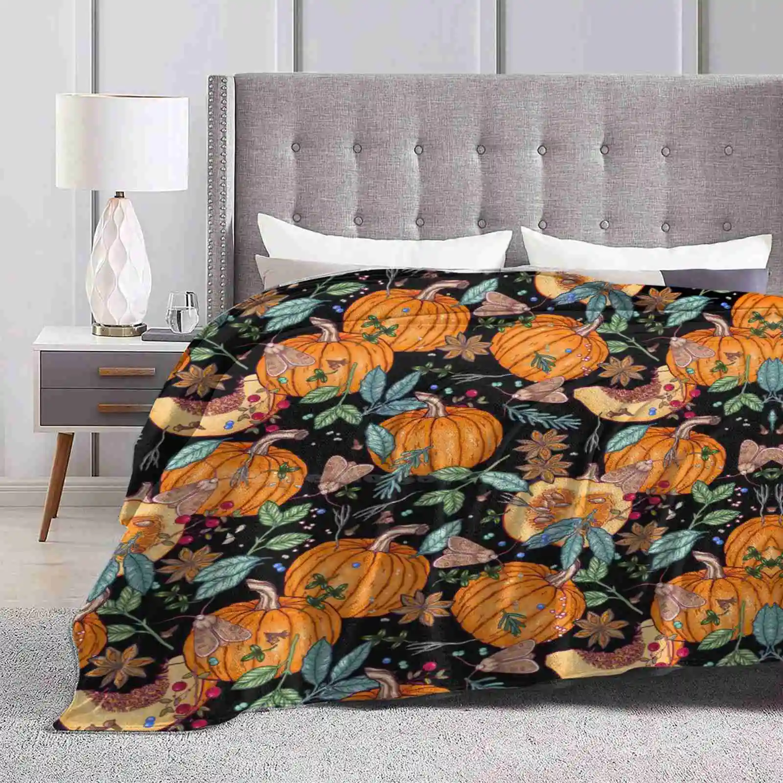 Волшебные осенние тыквы для раннего кемпинга автомобиля самолета Путешествия