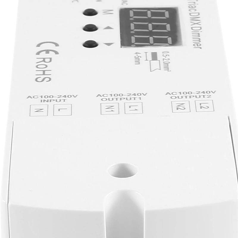 AC100V - 240V 288W 2CH Симистор DMX Светодиодный диммер двухканальный выходной кремниевый