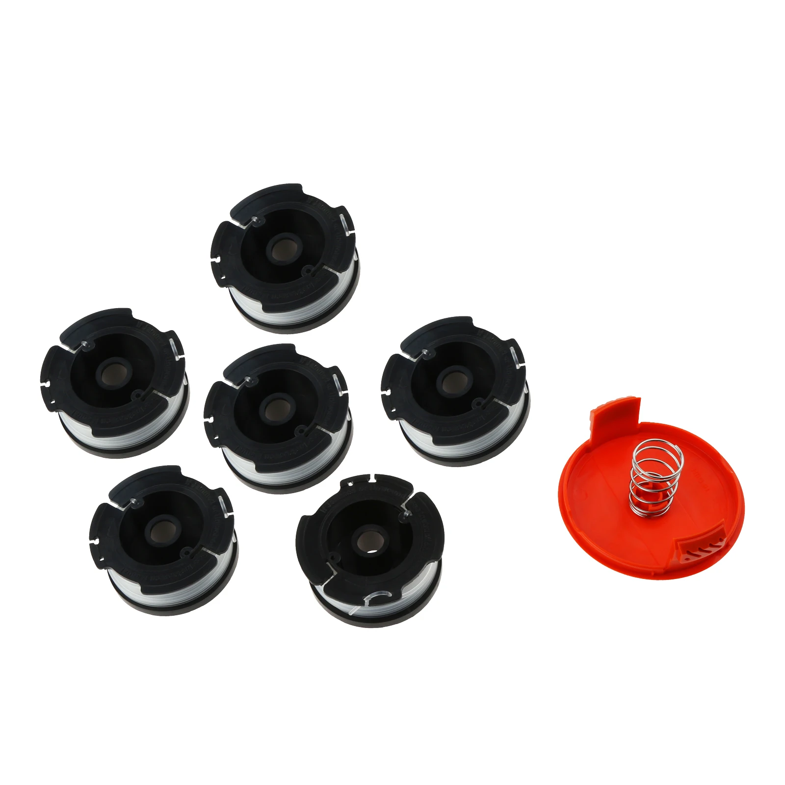 

Trimmer spool lines for Decker string trimmer Lawn Mower Cover Cap Spool Line Garden Spare Part