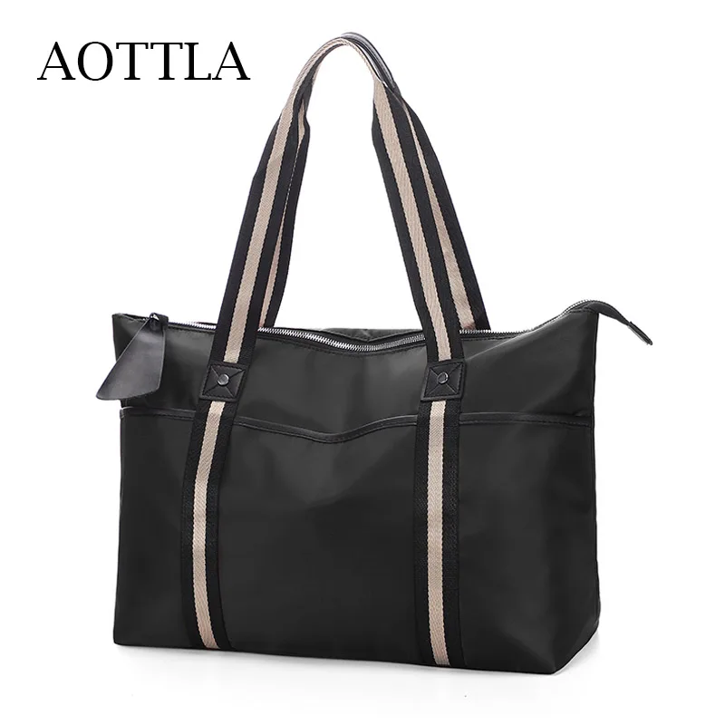 

AOTTLA Handbags Nylon Shoulder Bag For Women Travel Bag Casual Female Bag Big Capacity Sports Yoga Bag High Quality Shopper Bag