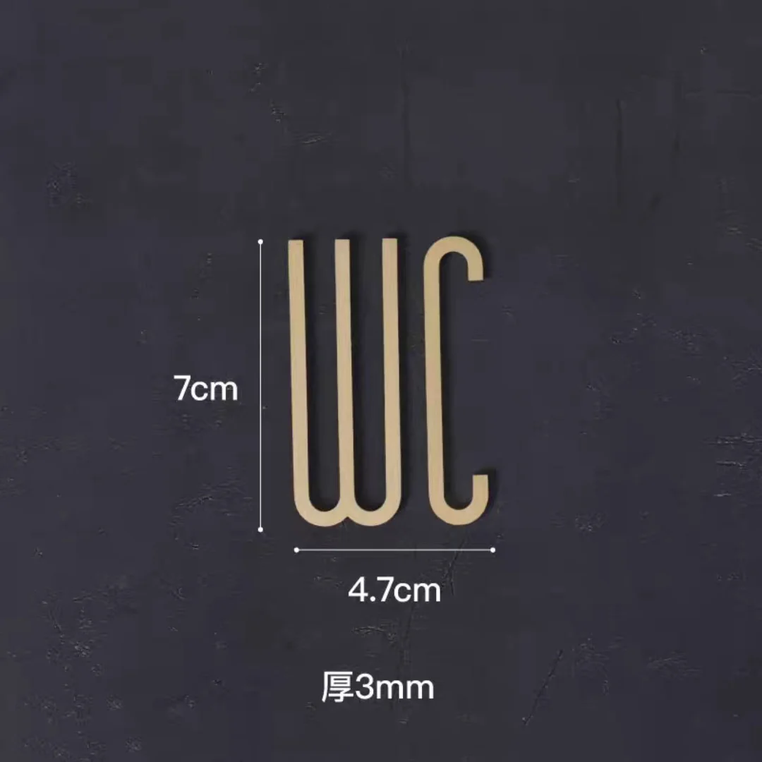 

Латунные дверные знаки для туалета MFYS