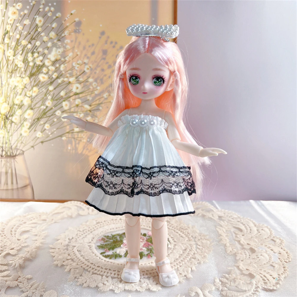 С одеждой Кукла BJD 3D глаза Имитация глаз Шарнирная кукла 1/6 Симпатичные съемные