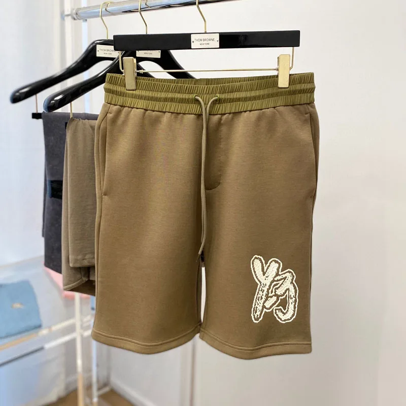 

Yohji Yamamoto Y3 Shorts Pulping Printed Letter Casual Sports Shorts Men's Women's Cotton Loose Straight Leg Y3 Quarter Pants