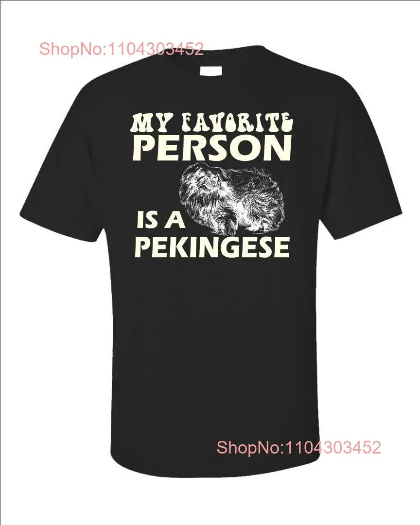 Футболка Мой любимый человек — пекинес для любителей собак забавный владельца