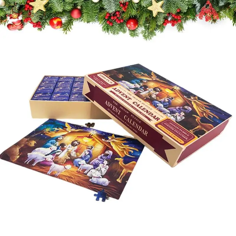

Advent Puzzle 27.6'X 19.7'Adult Advent Calendar 2023 Christmas Jigsaw Puzzles With 24 Days Of Fun And Surprise For Home