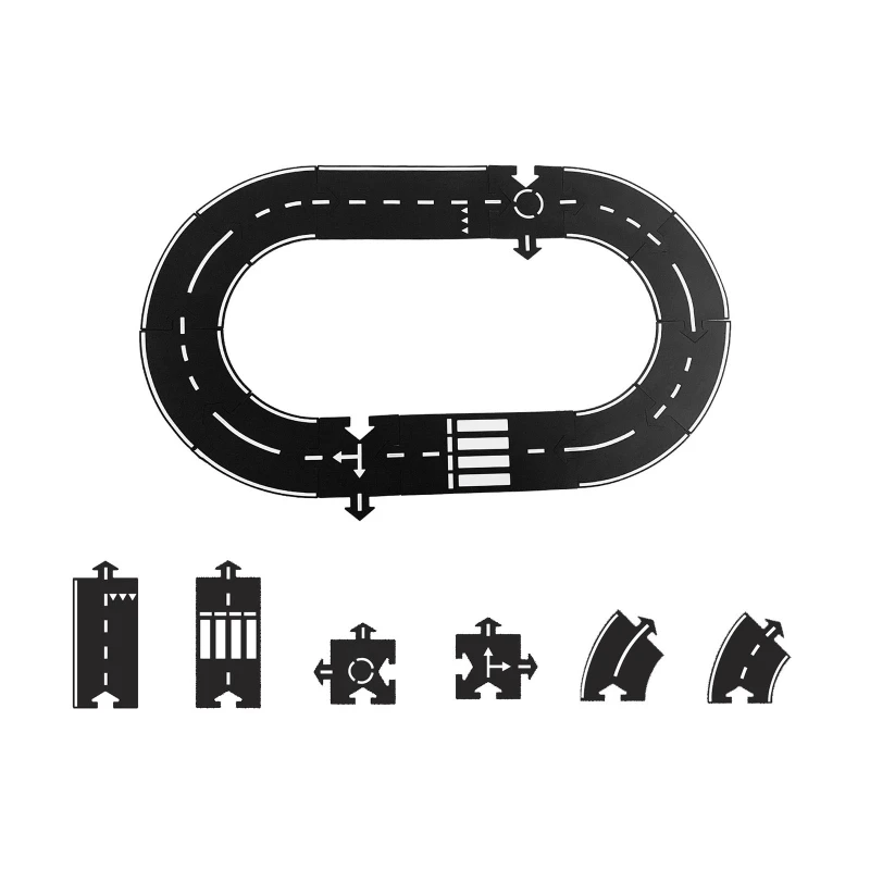 

Splicing Path Road Tape Puzzle Creative DIY Road Highway Railway Paper Tape Removable Track Road Kids Traffic Car Toy Floor Stic