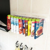 1063 layers kitchen spice rack with spice bag sealing clips househould wall cabinet fresh keeping sealer clamp organizer