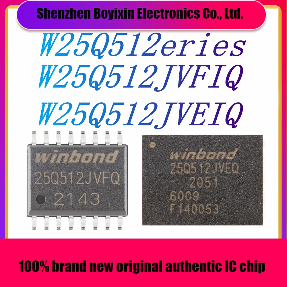 

W25Q512JVFIQ W25Q512JVEIQ New original authentic NOR FLASH IC Chip