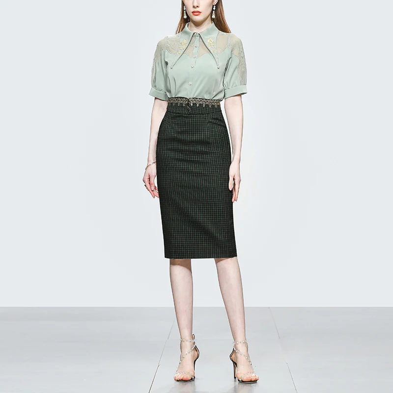 Летняя одежда 2023 новая женская темпераментные кружевные рубашки с вышивкой топ