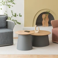 nordic mushroom tea table contracted solid wood tea table living room modern size combination bedroom round table creative sofa