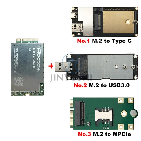 Новый оригинальный Fibocom Φ M.2 mmWave, глобальная Стандартная карта памяти с USB-адаптером, мини-плата PCIe