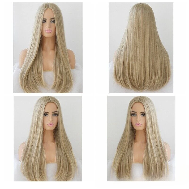Парики Для костюма пепепельный блонд термостойкие синтетические волосы длинные
