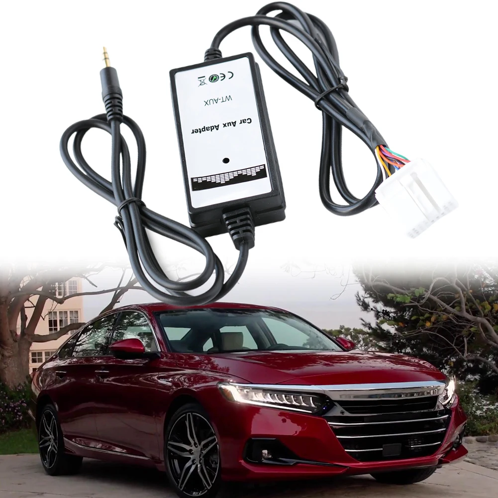

Aux Adapter Car Audio AUX Input Cable CD Changer For Honda For Accord 200 Built-in Power Chip USB AUX Adapter Accessories