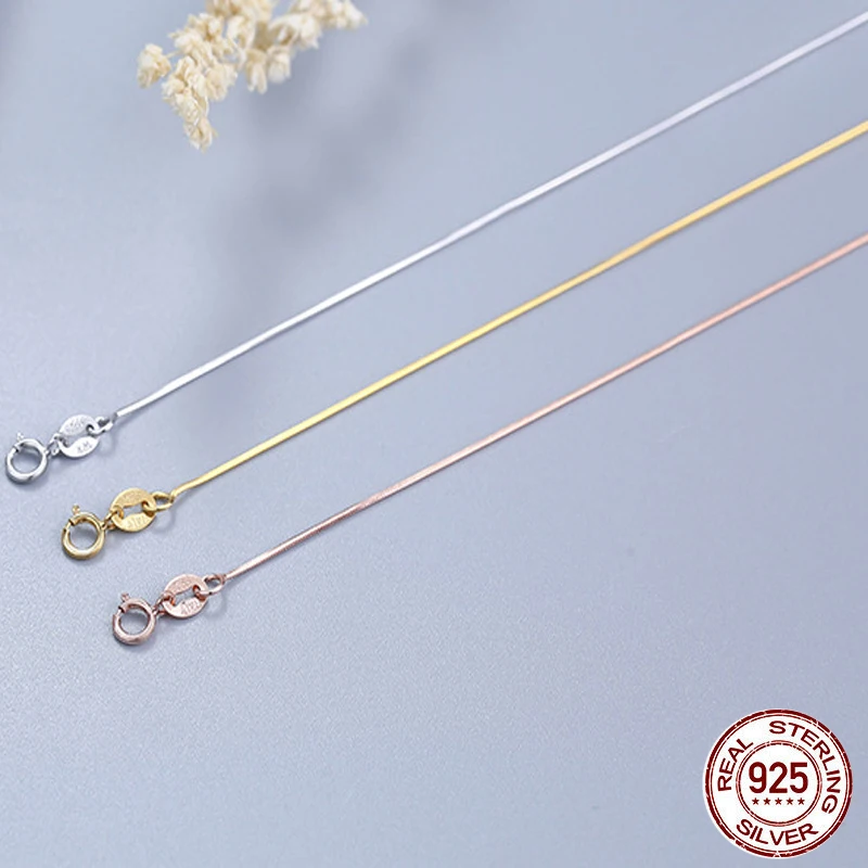 

Цепочка-змейка из серебра 925 пробы, 40-60 см