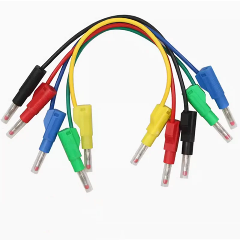 

1 шт., 4 мм, безопасный штекер типа «банан», выдвижная мягкая силиконовая тестовая линия, прозрачная оболочка высокого напряжения, короткая проводка для мультиметра
