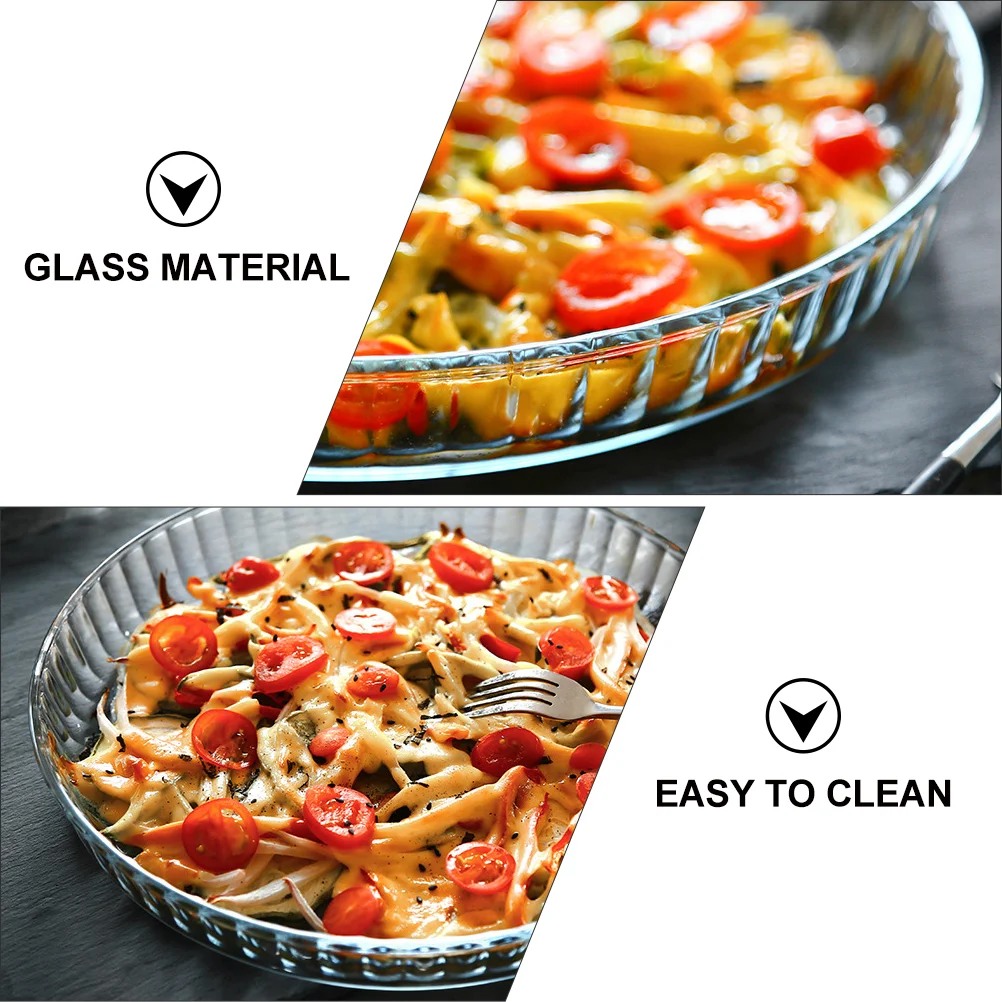 

1 шт. Бытовая стеклянная тарелка для сервировки пищи, духовка, блюдо для рыбы на пару, тарелка для еды, белая