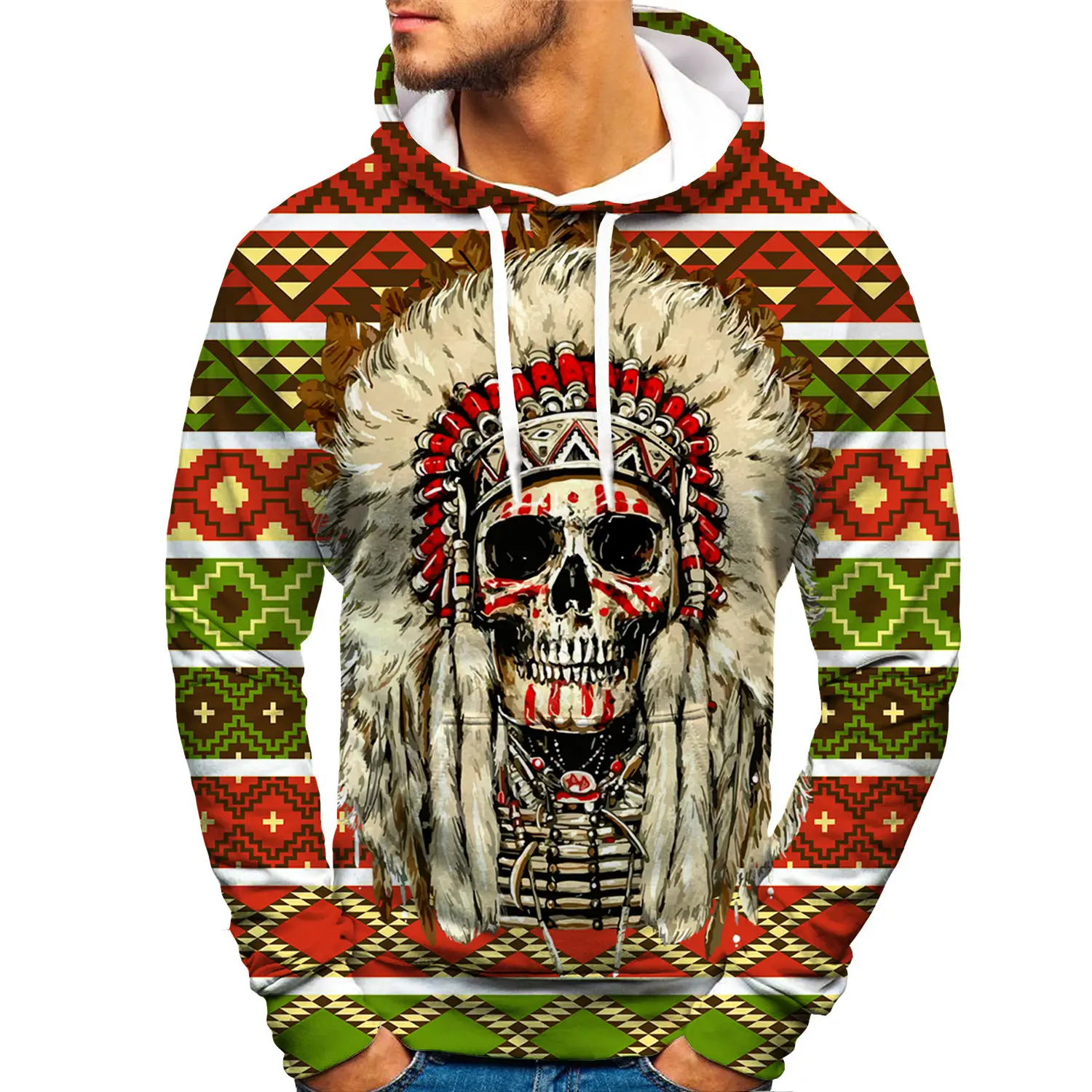 Rock Skull 3D Hoodie Men/Women Printing Sweatshirts Funny Hip Hop Hoodies Harajuku Style Pullover