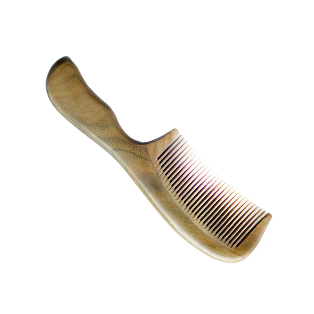 

1Pc Comb Green Sandalwood Scalp Comb Hair Comb Sandalwood Comb for Ladies Girls