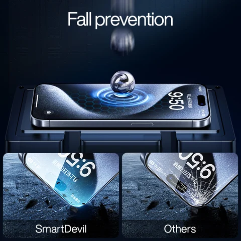Protective Vidrio Templado para iPhone Pro Max Pro 2pcs 15 15