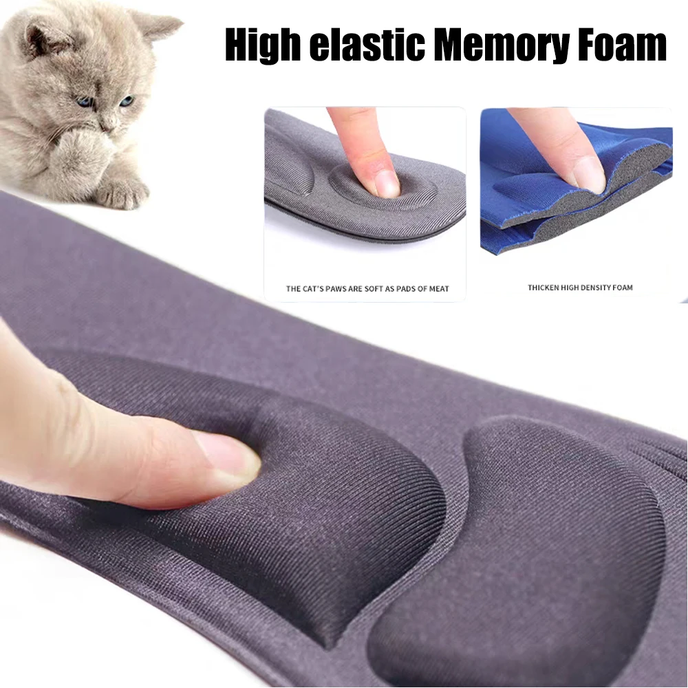 Memory Foam Sports Insoles for Shoes Women Men Deodorant Breathable Running Insoles For Feet Arch Support Orthopedic Insoles
