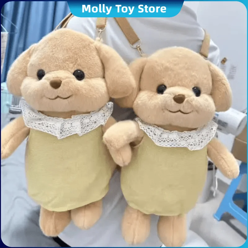 Wysokiej jakości nowy plecak Sylvanian Kawaii Cute Role Poodle Plush Toy Baby Doll Family Sofa Storage Bag Decoration Birthday Gift