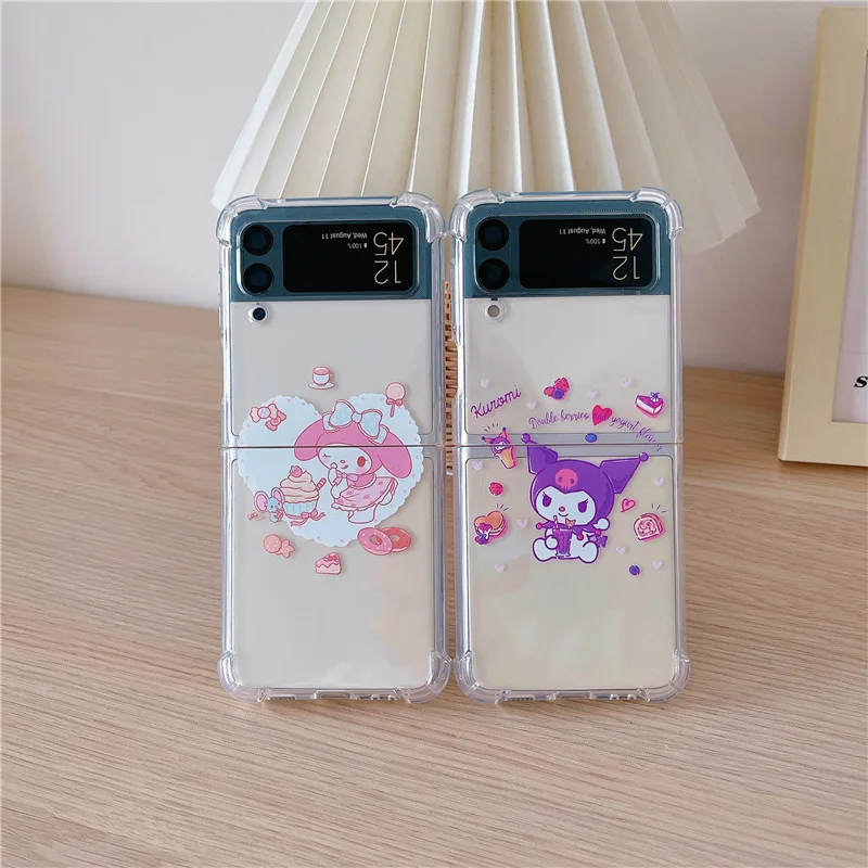 

Popular Cartoon Melody Phone Case for Samsung Galaxy Z Flip3 5g Hard PC Back Cover Suitable for Z Flip 3 Protective Case