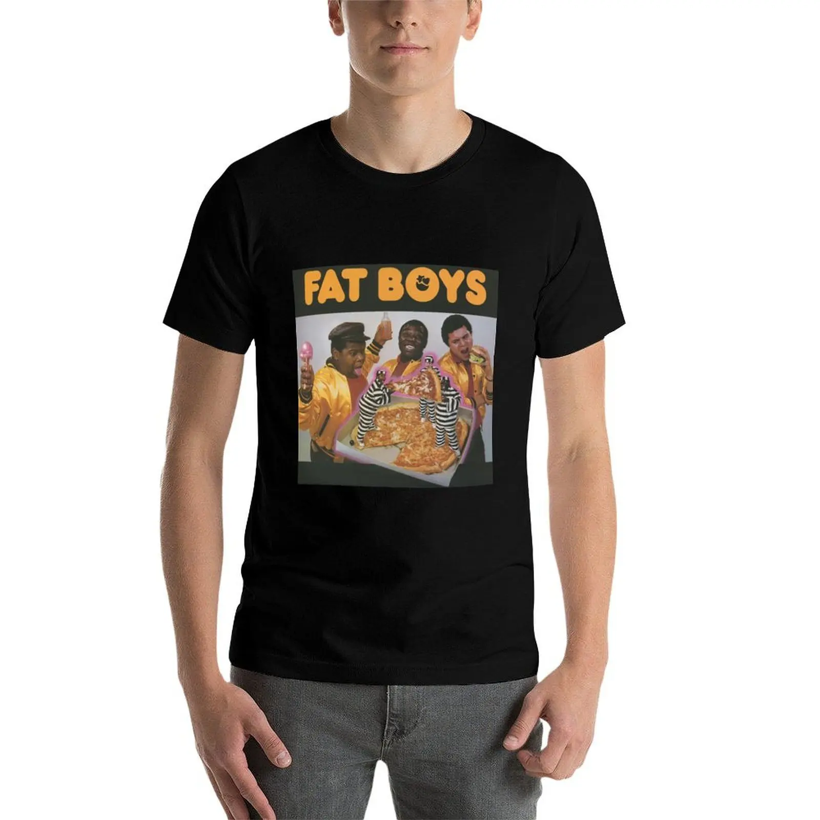 Фото Футболка Fat Boys Classique, мужская дизайнерская футболка, мужские футболки с графическим принтом, комплект хлопковых футболок для мужчин №3