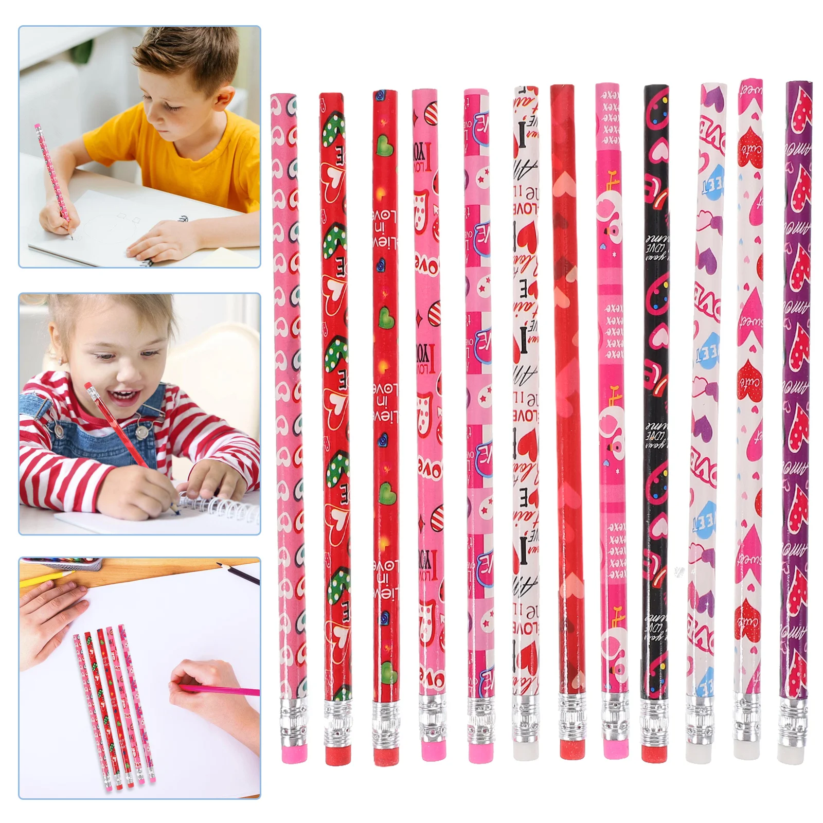 

Kids Classroom Exchange Gifts Valentine's Day Christmas Pencils Sketching