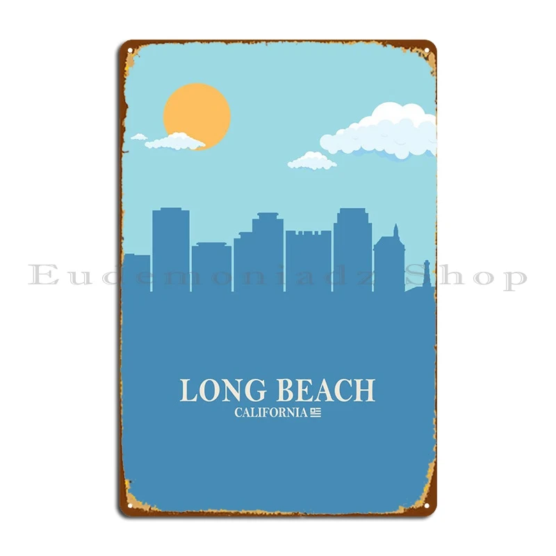 

Длинный пляж, городской пейзаж, металлический знак Bl, украшение для стен, дизайн клуба, индивидуальный жестяной знак, плакат